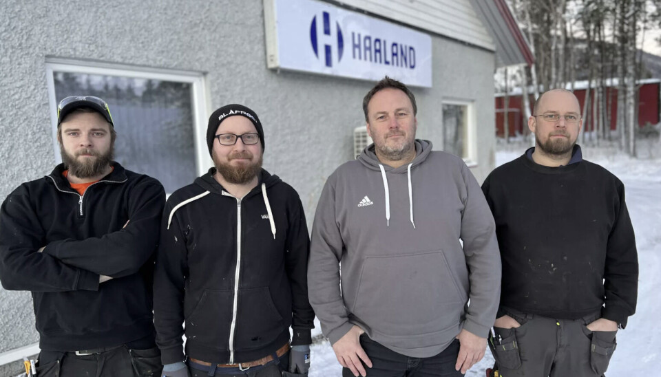 KLARE FOR KUNDEN. Setså`s Blikk og Ventilasjon AS er nå blitt en del av Haaland Nord, og kan med det levere et mye større spekter av tjenester til sine kunder. Kim Roar Horn Fastvold, Jonas Karlsson, Stig Morten Sletteng og Lars-Morten Brekke er klare til tjeneste for både nye og gamle kunder.