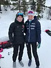 INGEN OSLO-TUR: Ingrid Bentsen og Marte Alstad Larsen tar det med fatning at det ikke blir noe hovedlandsrenn i langrenn på nyåret. Foto: Svein Halvor Moe