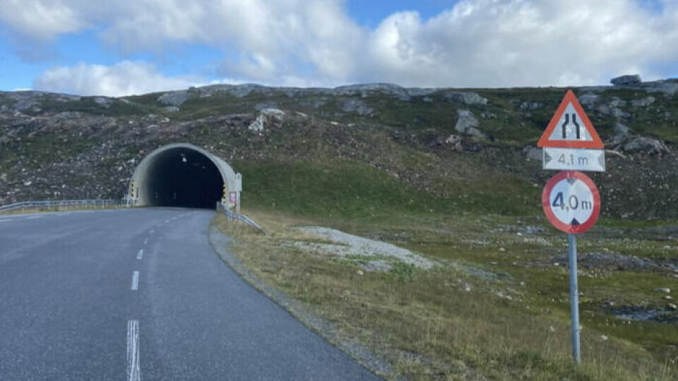 Reinhornheia-tunnelen, riksvei 813, Beiarfjellet. Foto tatt fra Beiar-siden. Reinhornheia-tunnelen, riksvei 813, Beiarfjellet. Foto tatt fra Beiar-siden. Foto: Kenneth Strømsvåg