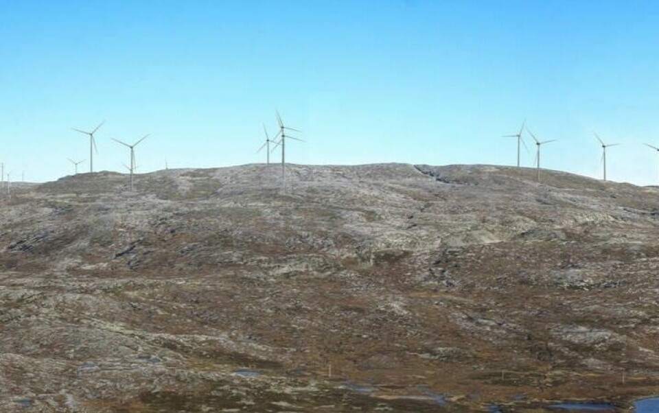 INTET KONKRET. Eolus vind har foreløpig ikke foretatt seg noe mer angående vindkraftutbygging i Sørfold. Her er Øyfjellet vindpark sett fra Aksla. INTET KONKRET. Eolus vind har foreløpig ikke foretatt seg noe mer angående vindkraftutbygging i Sørfold. Her er Øyfjellet vindpark sett fra Aksla. Foto: Eolus vind
