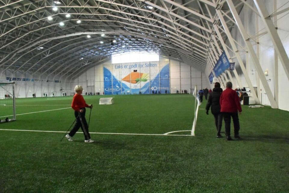 Eldretrim i SKS Arena Eldretrim i SKS Arena Foto: Nika Nielsen