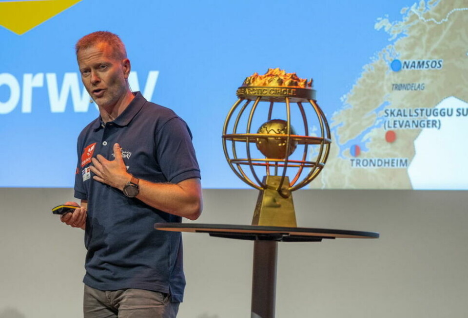 SENTRAL. Daglig leder i Arctic Race of Norway og styrelder i Narvik 2029, Knut-Eirik Dybdal, er naturlig nok på plass i Fauske kino for å fortelle om Arctic Race og VM i alpint. SENTRAL. Daglig leder i Arctic Race of Norway og styrelder i Narvik 2029, Knut-Eirik Dybdal, er naturlig nok på plass i Fauske kino for å fortelle om Arctic Race og VM i alpint. Foto: ARN/Rune Dahl