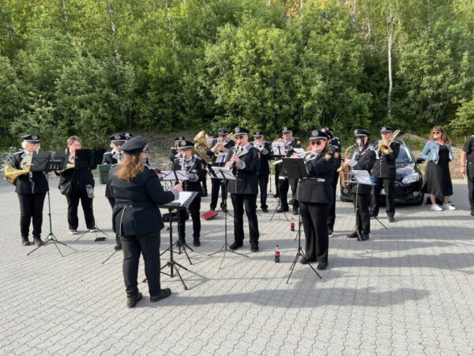 TILREISENDE. Rognan hornorkester var ett av de tilreisende deltakerkorpsene på helgens stevne. TILREISENDE. Rognan hornorkester var ett av de tilreisende deltakerkorpsene på helgens stevne. Foto: Espen Johansen