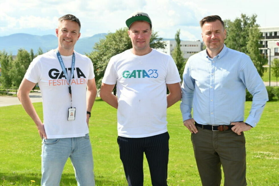 STØTTESPILLERE. Morten S. Trælnes (midten) i Gatafestivalen kan glede seg over solide samarbeidspartnere på laget. Andreas Opheim i SKS og Geir Terje Hansen i SNN er to av dem. STØTTESPILLERE. Morten S. Trælnes (midten) i Gatafestivalen kan glede seg over solide samarbeidspartnere på laget. Andreas Opheim i SKS og Geir Terje Hansen i SNN er to av dem.