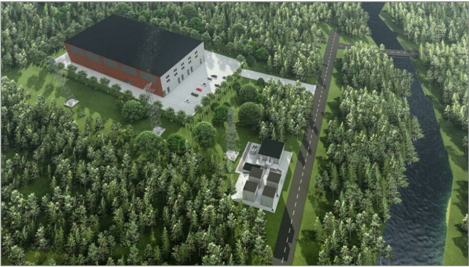 Skisse av datasenter på Gjerelvmoen ved Kobbvatn i Sørfold. Skisse av datasenter på Gjerelvmoen ved Kobbvatn i Sørfold. Foto: Skjermdump/ABO plan & arkitektur Stord AS