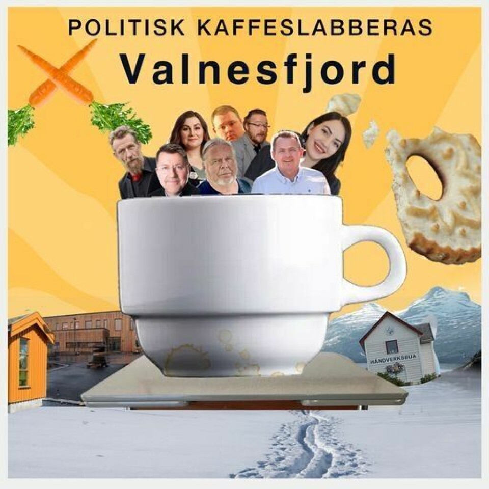 POLITISK. Valnesfjord nærmiljøutvalg inviterer til politisk kaffeslabberas på Helsesenteret på Strømsnes søndag 10.september kl 18:00. POLITISK. Valnesfjord nærmiljøutvalg inviterer til politisk kaffeslabberas på Helsesenteret på Strømsnes søndag 10.september kl 18:00. Foto: Valnesfjord nærmiljøutvalg