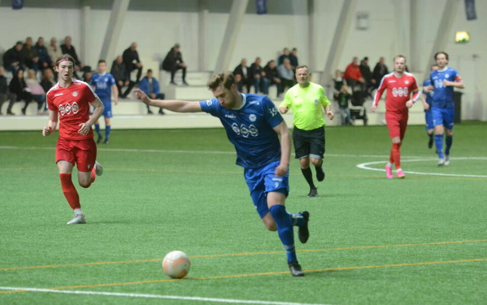 AVGJORDE. Emil Pettersen var kald da Sprint fikk straffe i Bodø. Målet ble det eneste da Grand ble beseiret torsdag kveld. AVGJORDE. Emil Pettersen var kald da Sprint fikk straffe i Bodø. Målet ble det eneste da Grand ble beseiret torsdag kveld. Foto: Espen Johansen