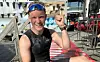 FORNØYD DEBUTANT. Sondre Wårheim (20) ble nummer ni i Lofoten Triatlon i klassen Olympic. Foto: Privat