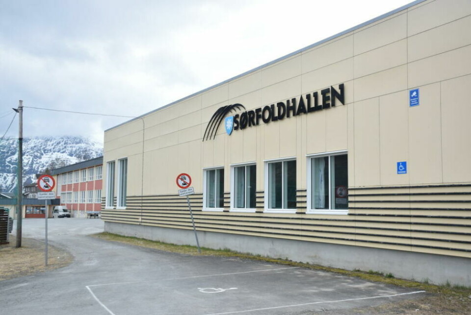 Sørfoldhallen, Straumen skole. Sørfoldhallen, Straumen skole. Foto: Eva S. Winther
