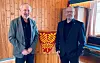 FORNØYDE. Ordfører Rune Berg og kommunedirektør Stein Ole Bauer-Rørvik er glade for at kommunen hadde et positivt resultat i 2022. Foto: Saltdal kommune