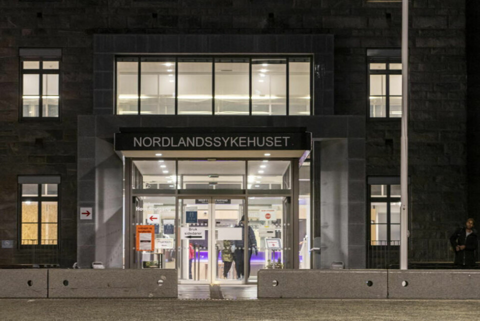 GULT NIVÅ. Nordlandssykehuset i Bodø hever beredskapen. GULT NIVÅ. Nordlandssykehuset i Bodø hever beredskapen. Foto: Heiko Junge/NTB