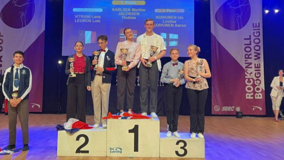 TIL TOPPS. Seieren i Esbjerg var ikke et blaff. Det viste Martine Bjørnstad Karlsen og Thobias Jacobsen da de vant World Cup-stevnet i Swing Boogie Woogie i Genève på lørdag. TIL TOPPS. Seieren i Esbjerg var ikke et blaff. Det viste Martine Bjørnstad Karlsen og Thobias Jacobsen da de vant World Cup-stevnet i Swing Boogie Woogie i Genève på lørdag. Foto: Foto: Susanne Barkhald Sandberg