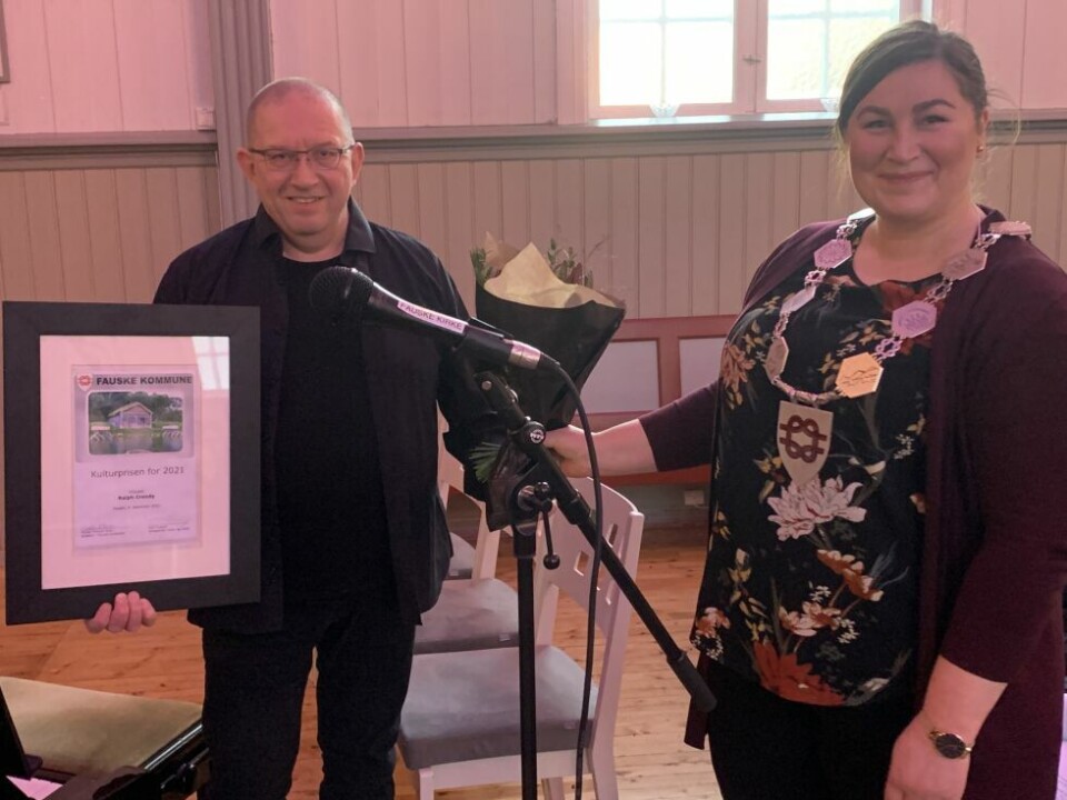 I 2021 var det Ralph Creedy som fikk Fauske kommune sin kulturpris. Ordfører Marlen Rendall Berg delte ut prisen. I 2021 var det Ralph Creedy som fikk Fauske kommune sin kulturpris. Ordfører Marlen Rendall Berg delte ut prisen.
