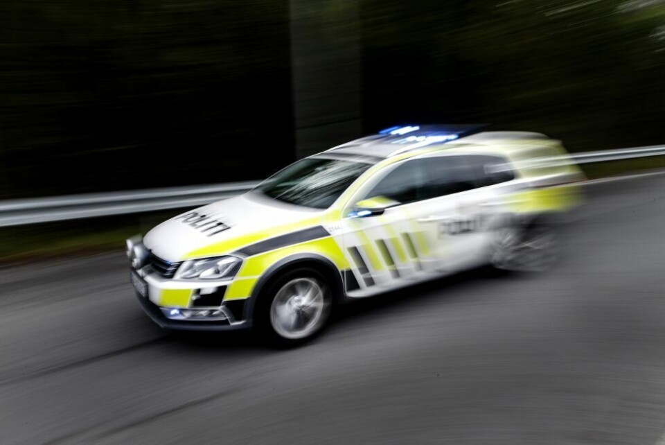 Sendt med ambulanse til sykehuset Foto: NTB