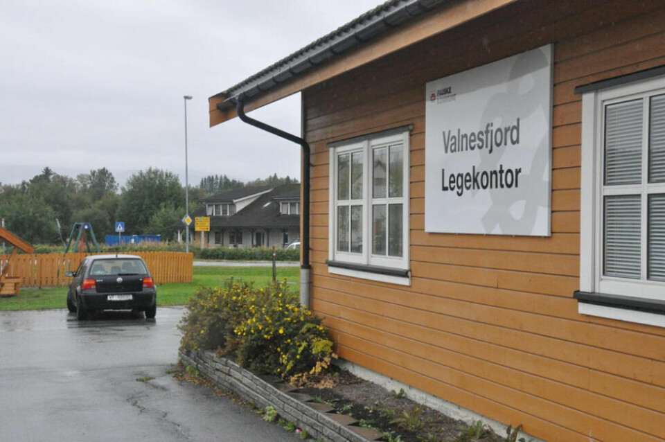 Valnesfjord legekontor har stengt i sommer. Valnesfjord legekontor har stengt i sommer. Foto: Sylvia Bredal