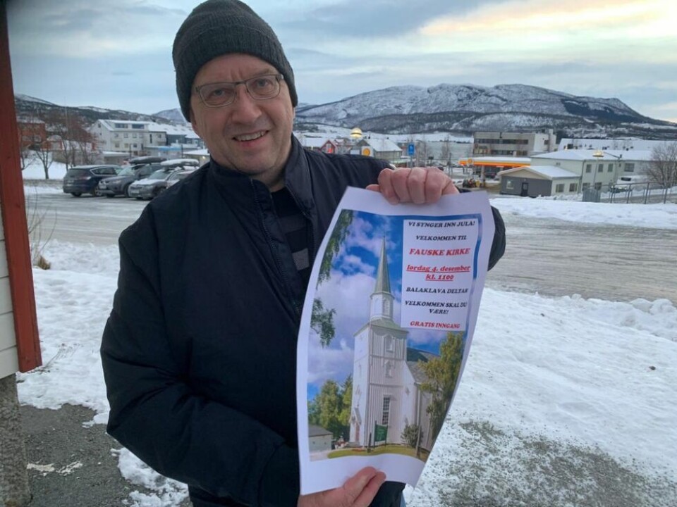 JULEKONSERT. Kantor Ralph Creedy inviterer til å synge jula inn i Fauske kirke kommende lørdag. JULEKONSERT. Kantor Ralph Creedy inviterer til å synge jula inn i Fauske kirke kommende lørdag.