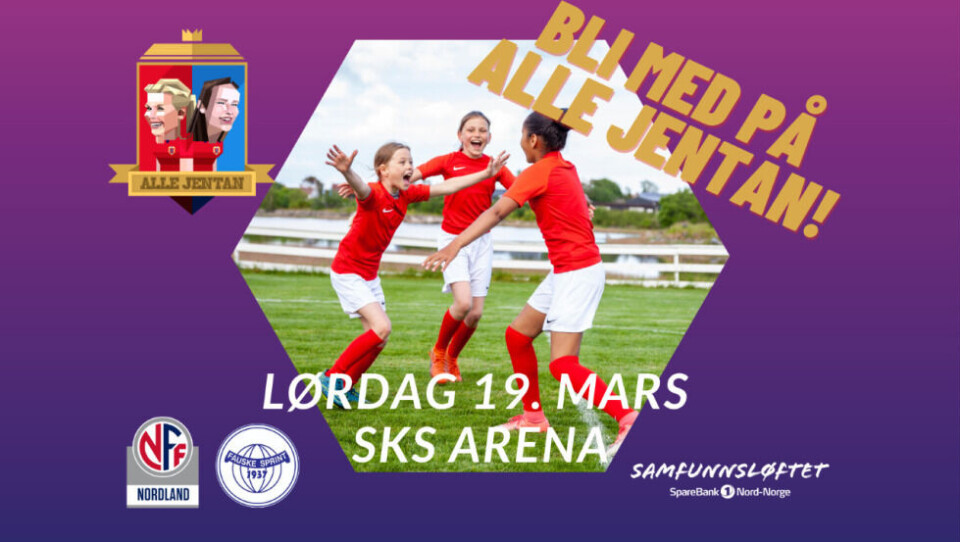 Lørdag er det klart for 'Alle jentan'-prosjektet i SKS Arena. Men påmeldingen går ut allerede i dag onsdag. Lørdag er det klart for 'Alle jentan'-prosjektet i SKS Arena. Men påmeldingen går ut allerede i dag onsdag.
