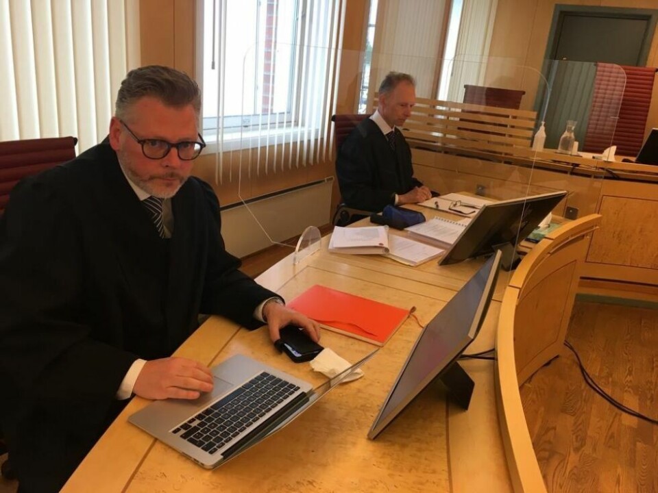 ERSTATNING. Trond Ivan Blomsø la ned påstand om at tiltalte må betale nærmere 200.000 kroner til avdødes foreldre. ERSTATNING. Trond Ivan Blomsø la ned påstand om at tiltalte må betale nærmere 200.000 kroner til avdødes foreldre. Foto: Stig Bjørnar Karlsen