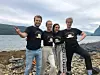 SMØRBLIDE. Stian Topland, Linda Gudda, Maria Eileen Hubbuck og Marcus Grand er storfornøyd med responsen på undersøkelsen. Foto: Privat