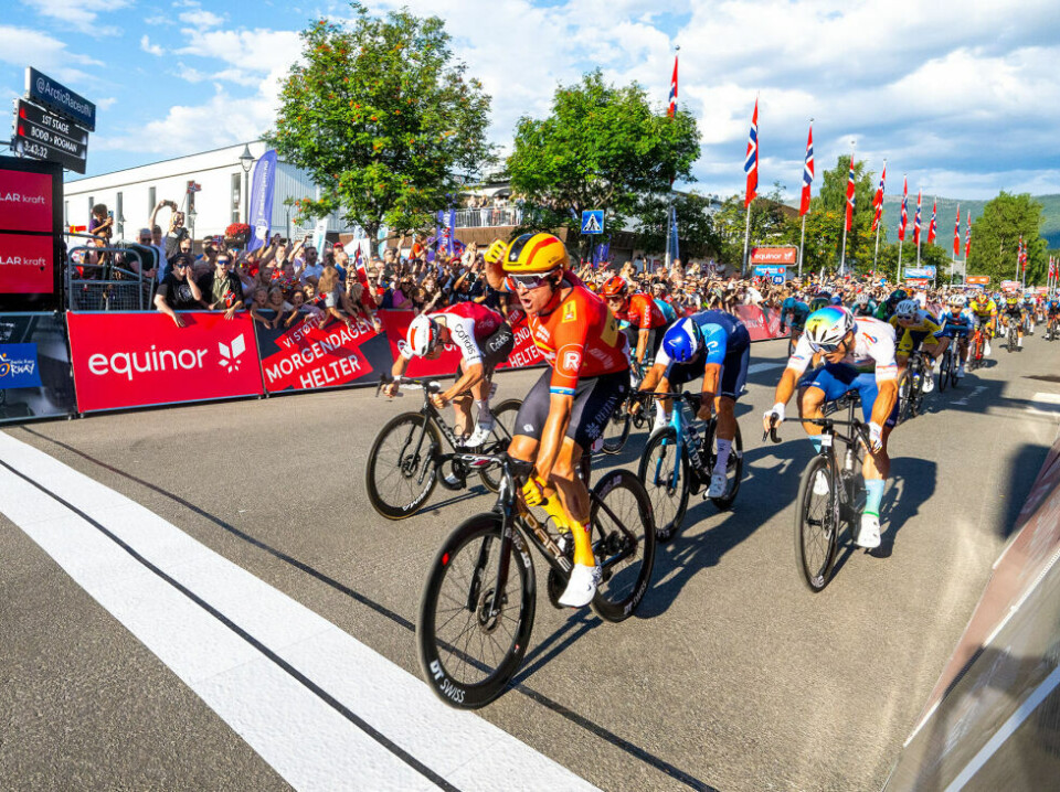 VANT IGJEN. Alexander Kristoff er sykkelkongen av Rognan og vant årets første etappe i Arctic Race of Norway. VANT IGJEN. Alexander Kristoff er sykkelkongen av Rognan og vant årets første etappe i Arctic Race of Norway. Foto: Rune Dahl / Arctic Media House / NTB