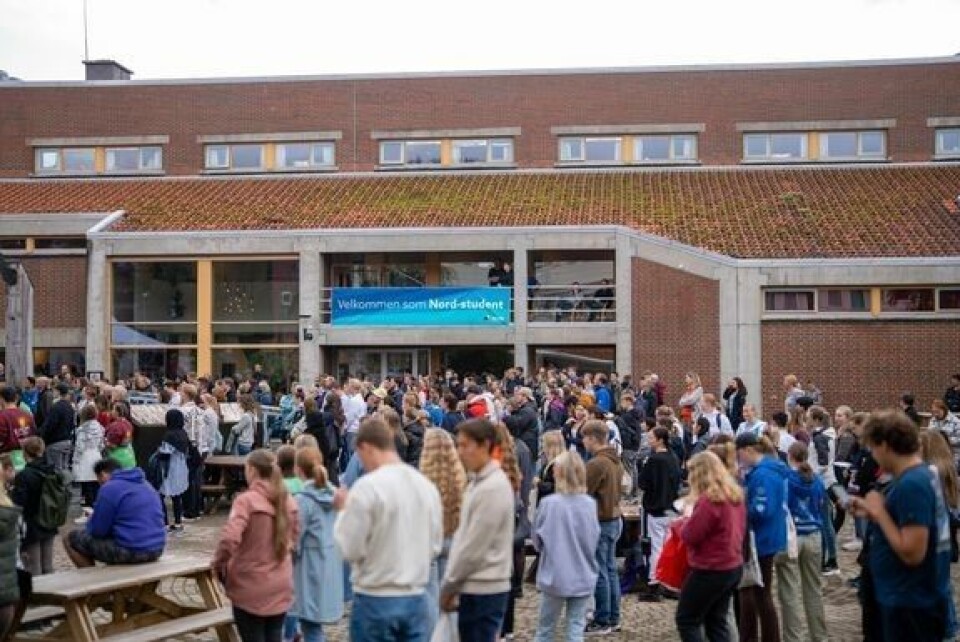 Nord universitet ønsker nye studenter velkommen til studiestart. Nord universitet ønsker nye studenter velkommen til studiestart. Foto: Adrian Svendsen Bensvik / Nord universitet.