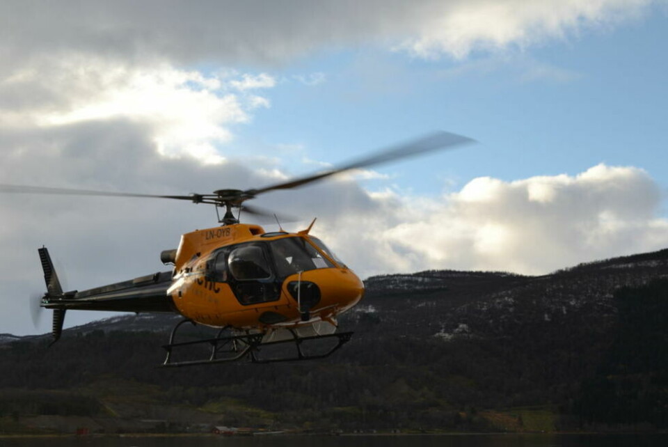 SØKER. Sulitjelma og omegn turistforening søker om å få bruke helikopter i forbindelse med arbeid på en av sine hytter i sommer. Illustrasjonsfoto SØKER. Sulitjelma og omegn turistforening søker om å få bruke helikopter i forbindelse med arbeid på en av sine hytter i sommer. Illustrasjonsfoto Foto: Ole Kristian Andreassen