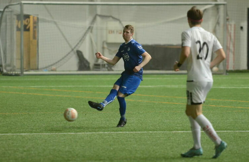 TIL MOSJØEN. Joakim Moen Lund og fauske/Sprint fikk Mosjøen borte i andre kvalikrunde i cupen. TIL MOSJØEN. Joakim Moen Lund og fauske/Sprint fikk Mosjøen borte i andre kvalikrunde i cupen. Foto: Espen Johansen