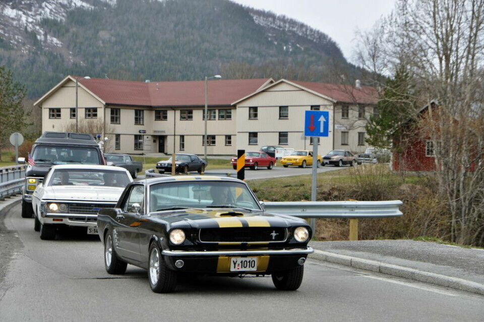 AmCar bilene gjør sitt inntog i Misvær. AmCar bilene gjør sitt inntog i Misvær. Foto: Lars Olav Handeland