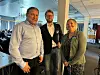 SUKSESS. Byggebørsen på Fauske ble en stor suksess, og det er allerede bestemt at det kommer til å bli en ny utgave. Fra venstre: Cato Lund fra The Quartz Corporation, Næringssef i Hamarøy Johannes Sandberg og daglig leder i Fauske Næringsforum, Trine Stenvold. Foto: Helge Simonsen