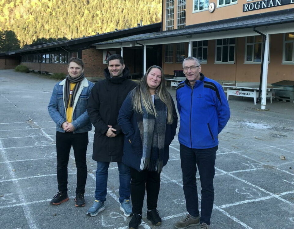 SAMARBEID. Grupperingen AP, SV, KRF og Rødt har fremlagt et felles listeforslag til konstitueringen i kommunestyret i Saltdal. ra venstre: Raymond Stolpen (R), Runar Løvdal Jensen (AP), Sara Isaksen Lundbakk (SV) og Kjell Krüger (KrF).» SAMARBEID. Grupperingen AP, SV, KRF og Rødt har fremlagt et felles listeforslag til konstitueringen i kommunestyret i Saltdal. ra venstre: Raymond Stolpen (R), Runar Løvdal Jensen (AP), Sara Isaksen Lundbakk (SV) og Kjell Krüger (KrF).» Foto: Privat