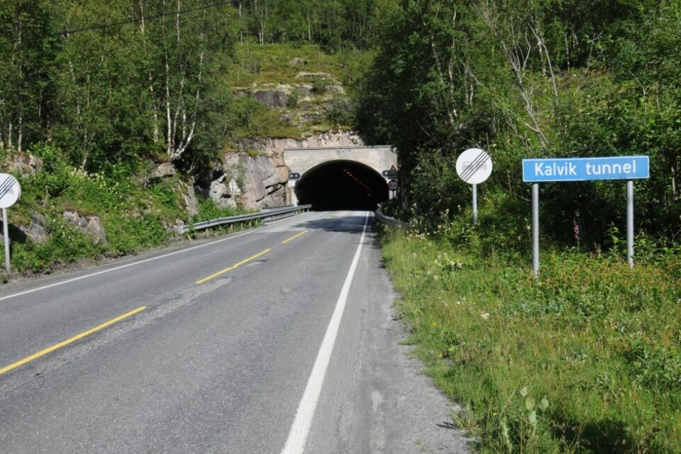 E6 i Sørfold var stengt