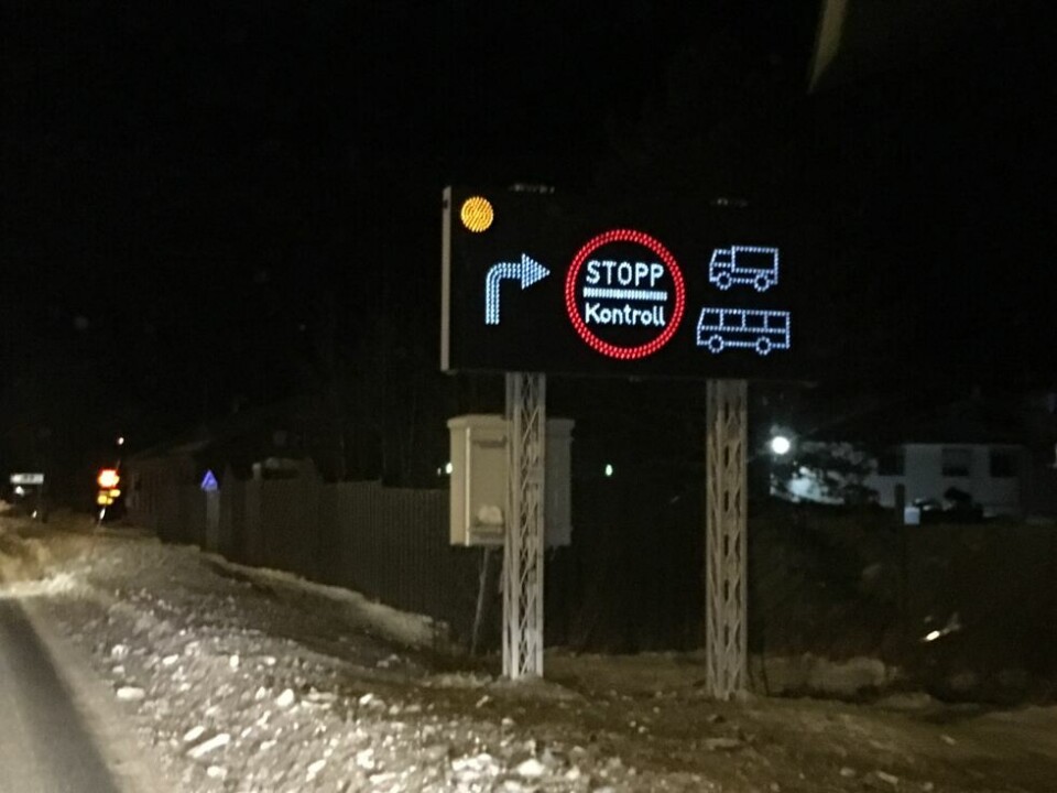 46 tunge kjøretøyer ble kontrollert på Fauske torsdag ettermiddag. 46 tunge kjøretøyer ble kontrollert på Fauske torsdag ettermiddag. Foto: Eva S. Winther