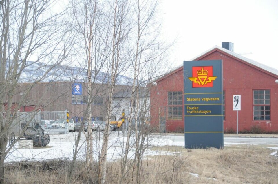 Statens vegvesen. Fauske trafikkstasjon. Statens vegvesen. Fauske trafikkstasjon. Foto: Frida Kalbakk