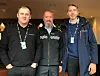 Politioverbetjent Lars-Eirik Nilssen flankert av mobbeombud Lasse Knutsen (t.h) og elev- og lærlingombud Espen Edvardsen Foto: Nordland Fylkeskommune