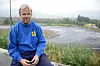 KLAR FOR BESØK. Banemester Trond Holmegård hos NAF Øvingsbane i Valnesfjord håper så mange som mulig tar turen på lørdag. - Vinteren er ikke langt unna, og det er lurt å kjenne på hvordan det er når det slipper, sier han. Foto: Helge Simonsen