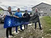 TROR PÅ SUKSESS. Fauske bluesklubb skal feire Saltenbluesens 15. utgave neste helg. Fra venstre: Jens Roger Stokland, Edd-Are Pedersen, Øystein Larsen og Wiggo Bjur Foto: Helge Simonsen