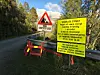 Veien inn mot Straumvassbotn innenfor Straumen kommer til å være stengt halve døgnet under rassikringa, med unntak av et par klokkeslett der det kjøres kolonne. Foto: Eva S. Winther