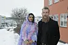 SJELDEN PREMIERE. Fauske fikk selveste urpremieren på dokumentaren Hamada på lørdag. Asria Mohamed fra Vest-Sahara hadde reist til Fauske for å holde foredrag om den glemte konflikten i området, og flyktningleirene i ørkenen som nesten ingen vet om. Det var Kjetil Sørbotten som hadde kapret premieren til Fauske. Foto: Maria E. Trondsen