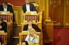 I STORTINGET. Stortingsrepresentant Siv Mossleth (SP) fra Saltdal reagerer på planer om kutt i Statens vegvesen. Arkivfoto: Maria Trondsen