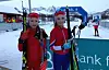 TRIVES PÅ TUR. Malin W Sigvartsen og Kaja Risvoll Amundsen gjorde begge sine saker bra under KM på ski. Alle foto: Cecilie Risvoll Amundsen