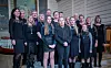 Koret som skapte vellyd med sin korsang i Fauske kirke søndag kveld Foto: Torgeir Karlsen