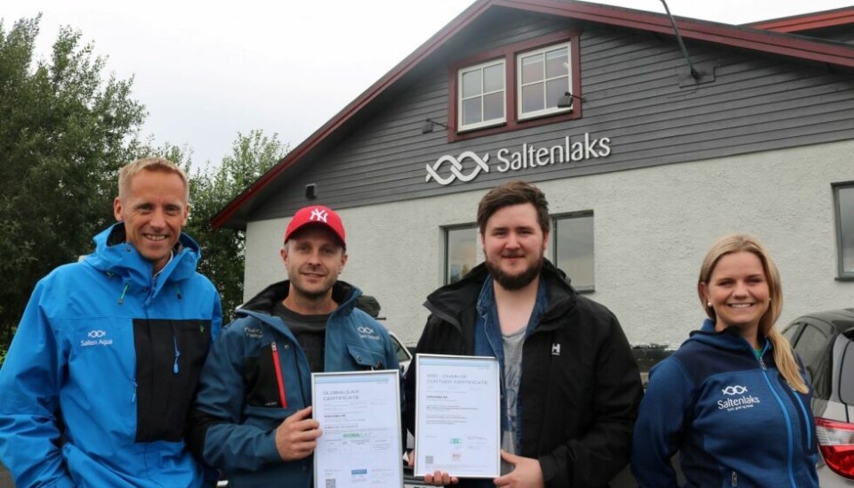STOLTE. Asbjørn Hagen (t.v.), Paal-Robert Haagensen, Sander Johansen og Yvonne Løvgavlen er stolte av å kunne representere er bedrift med to kvalitetsgodkjenninger. STOLTE. Asbjørn Hagen (t.v.), Paal-Robert Haagensen, Sander Johansen og Yvonne Løvgavlen er stolte av å kunne representere er bedrift med to kvalitetsgodkjenninger. Foto: Designia - Lars Antonsen