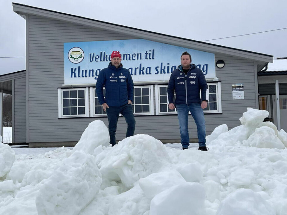 KLARE. Rennleder Ketil Bjørnstad er klar for Tour de Fauske. Her sammen med Øyvind Wangberg, som er én av de som har stått på for å sikre gode forhold i løypene. KLARE. Rennleder Ketil Bjørnstad er klar for Tour de Fauske. Her sammen med Øyvind Wangberg, som er én av de som har stått på for å sikre gode forhold i løypene. Foto: Fauske IL