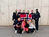DANS FAUSKE. Her er VM-danserne fra Saltdal og Fauske. Bak fra venstre Kristin Arntzen, Mia-Ulrikke Andresen, Mariell Lutro, Nora Sakariassen Olsen, Sofie Tomine Hansen og Gabriel Trond Doboyou jr. Foran fra venstre Brian Aanensen, Evenezer Tsegay og Linnea Viola Øyen-Holthe Foto: Dans Fauske