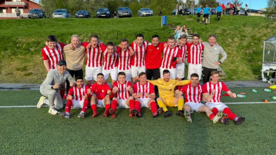 KLARE FOR HJEMMEKAMP. For en uke siden banket Saltdalkameratene på bortebane og stoppet ikke før det sto 7-1. Med 13 mål på to kamper kan det være god grunn til å avlegge Dragefossen stadion et besøk onsdag klokken 18.30. Da er Halsa motstander. KLARE FOR HJEMMEKAMP. For en uke siden banket Saltdalkameratene på bortebane og stoppet ikke før det sto 7-1. Med 13 mål på to kamper kan det være god grunn til å avlegge Dragefossen stadion et besøk onsdag klokken 18.30. Da er Halsa motstander. Foto: FKSK