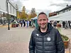 GODT FORNØYD. Jan Petter ”Pudde” Madsen i handelsstandsforeningen i Saltdal arrangerer skirenn i sentrum og håper på et tresifret antall deltakere. Foto: Helge Simonsen