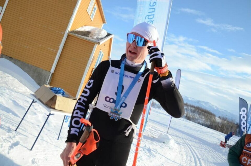 VANT. Brian Holmstrøm fra Valnesfjhord IL vant Marcialonga Arctic Ski Race i Sulitjelma søndag. Han brukte litt over tre timer på de 58 kilometrene, og premien er startnummer i Marcialonga i Italia neste år. VANT. Brian Holmstrøm fra Valnesfjhord IL vant Marcialonga Arctic Ski Race i Sulitjelma søndag. Han brukte litt over tre timer på de 58 kilometrene, og premien er startnummer i Marcialonga i Italia neste år. Foto: Espen Johansen
