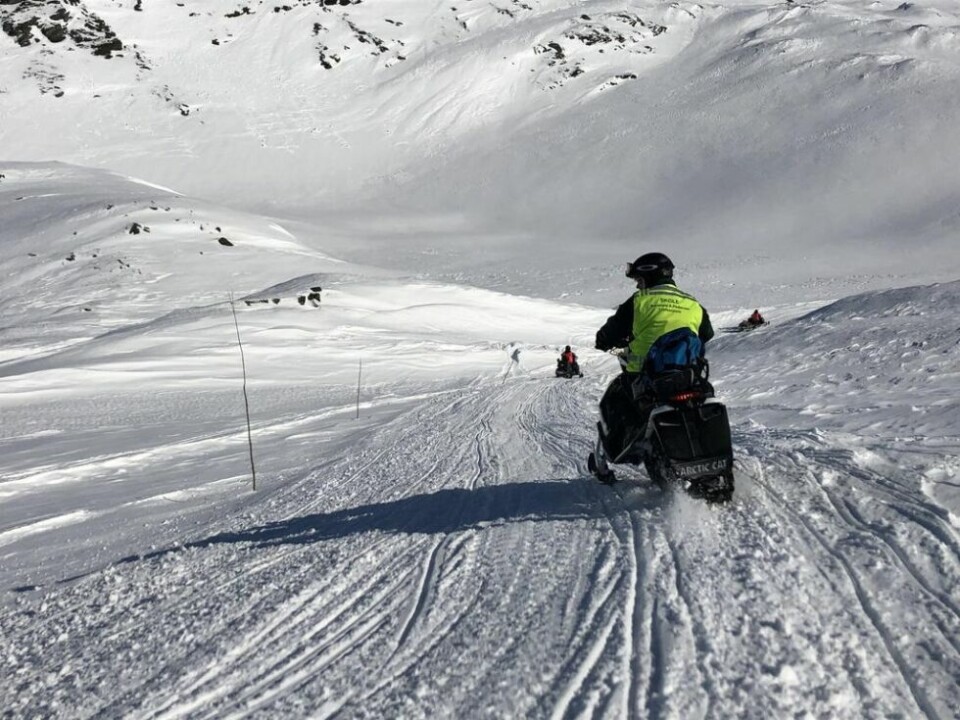 PÅ TUR. Turistløypa fra Sulis til Sverige PÅ TUR. Turistløypa fra Sulis til Sverige Foto: Helge Simonsen