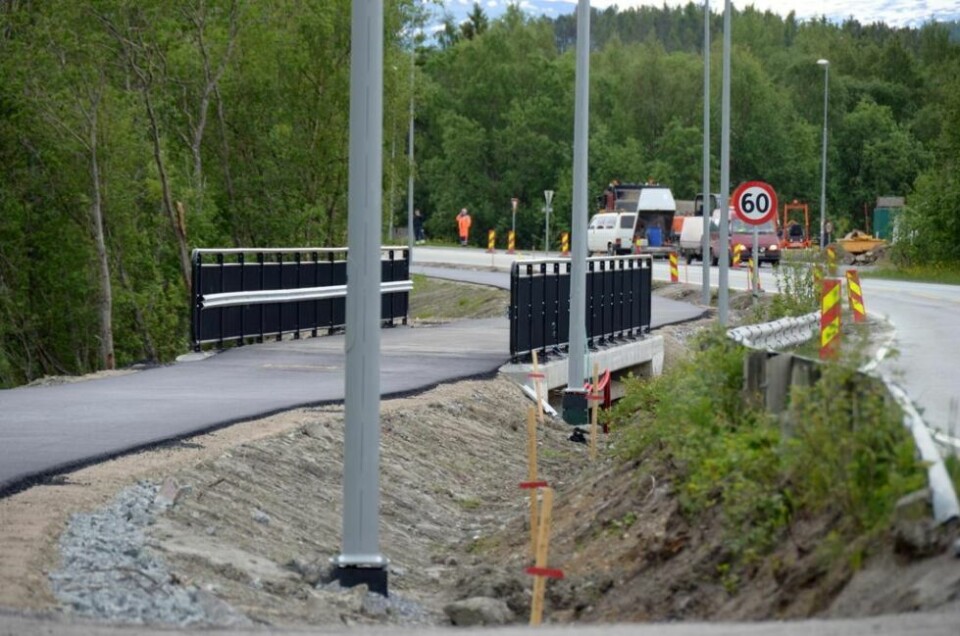 NY GANGVEI. Fauske kommune har fått støtte til å lage ny gangvei på Erikstad. Her fra veien som ble bygget til Klungset. NY GANGVEI. Fauske kommune har fått støtte til å lage ny gangvei på Erikstad. Her fra veien som ble bygget til Klungset. Foto: Bjørn L. Olsen