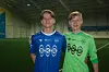 UNGE DEBUTANTER. Mads Moan Larsen (t.v.) med ett mål og en målgivende pasning, mens tvillingbror og keeper Emil Moan Larsen ikke slapp inn mål. Foto: Stig Bjørnar Karlsen